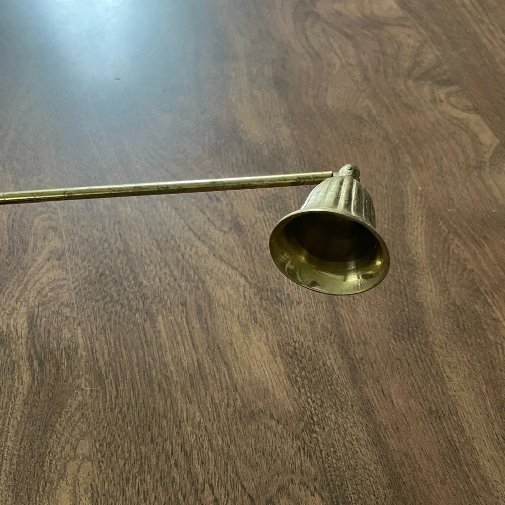 Vintage Brass Candle Snuffer with Shell Base - Home Accents